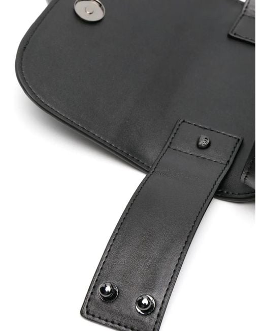 Chiara Ferragni Black Eyelike Moon Shoulder Bag