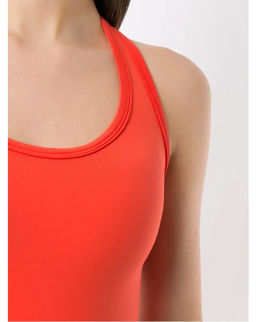 Amir Slama Effen Bodysuit in het Orange