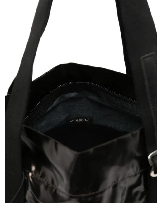 Jack Gomme Black Caly Coated Tote Bag