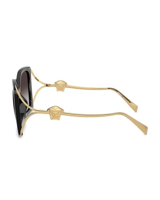 Versace Black Square-Frame Medusa Sunglasses