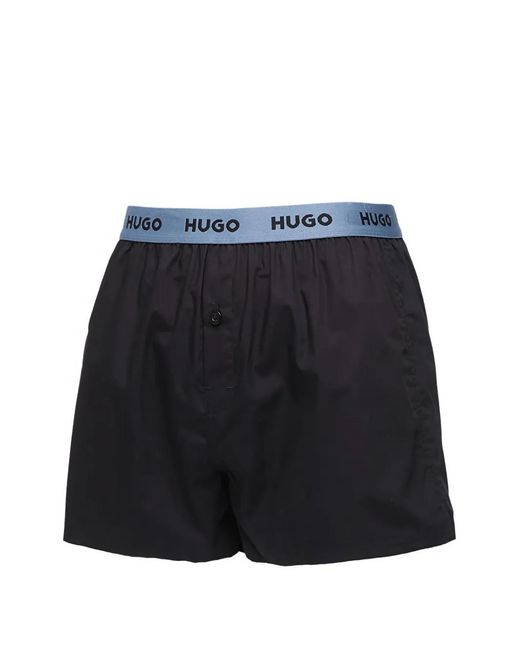 HUGO Blue Logo Patterned Boxer 3-Pack for men
