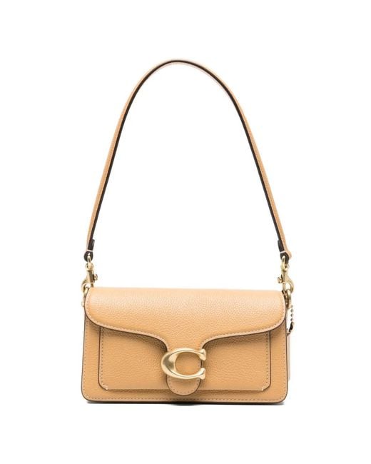 COACH Natural Tabby 20 Leather Shoulder Bag