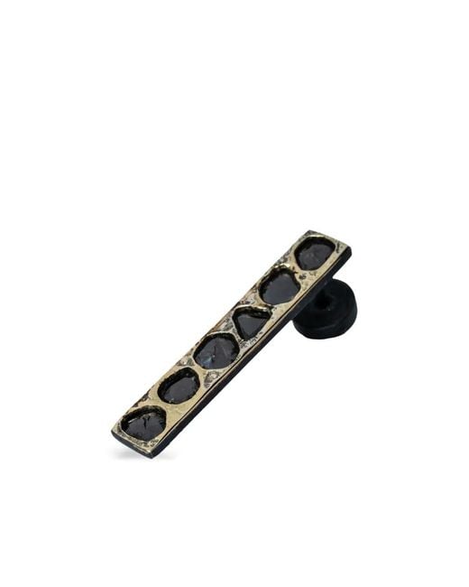 Parts Of 4 Black Diamond Plate Earring