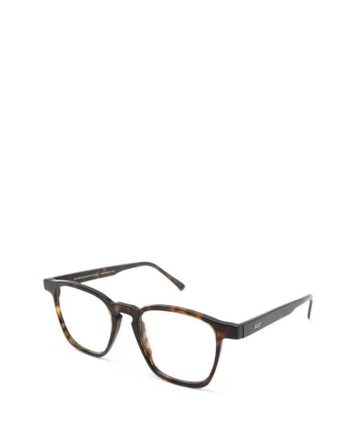 Retrosuperfuture Black Tortoiseshell-Effect Glasses