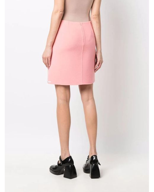Sportmax ウール ストレートスカート Pink