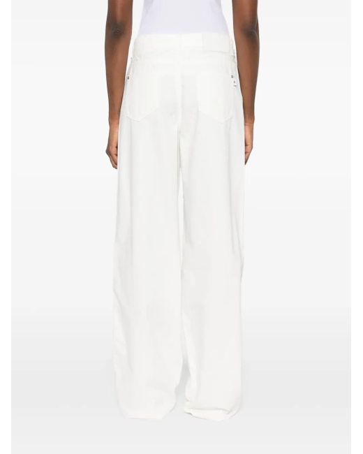 Ermanno Scervino White Logo-patch Jeans