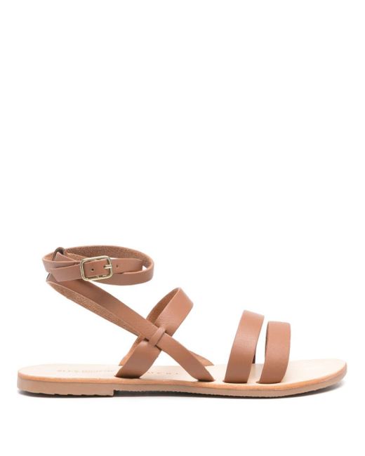 Manebí Pink Multi-way Strap Leather Sandals