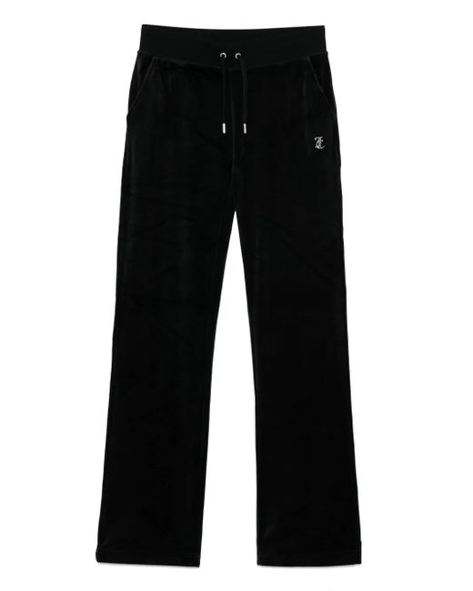 Juicy Couture Black Velour Track Pants