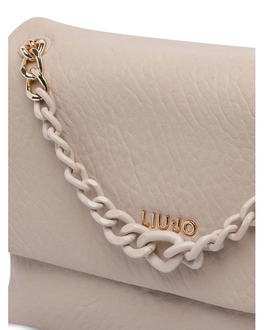 Liu Jo Natural Chain-Embellished Tote Bag