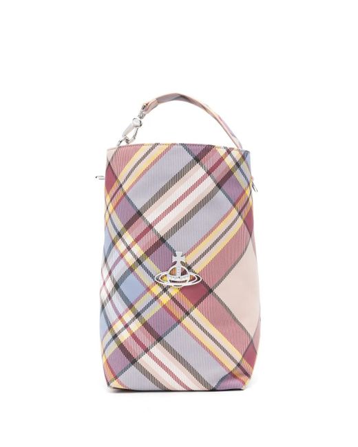 Vivienne Westwood Pink Orb-Plaque Tote Bag