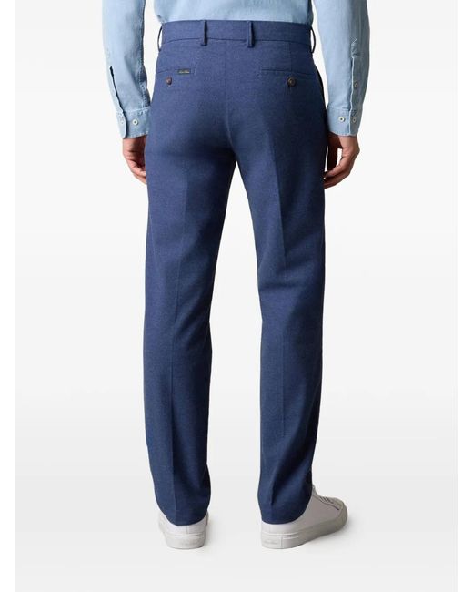 Brooks Brothers Blue Flannel Chino Trousers for men