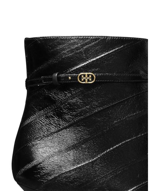 Tory Burch Black Leather Ankle Boots