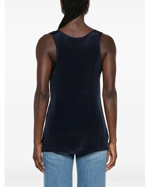 Max Mara Black Silk Top