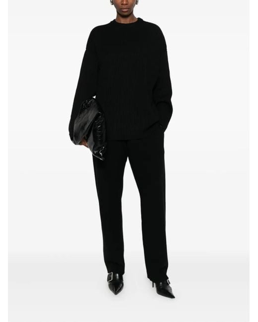 Entire studios Black Ribbed Sweater