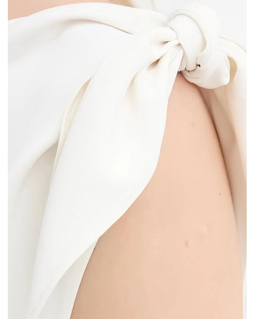 Samsøe & Samsøe White Tie-Shoulder Top