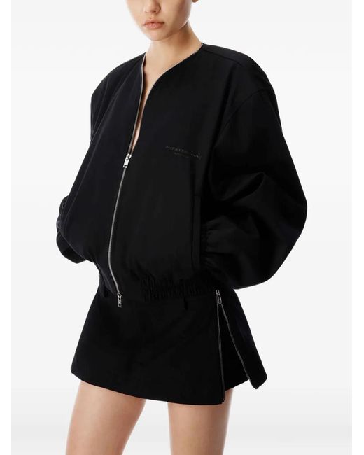 Alexander Wang Black Twill Mini Skorts