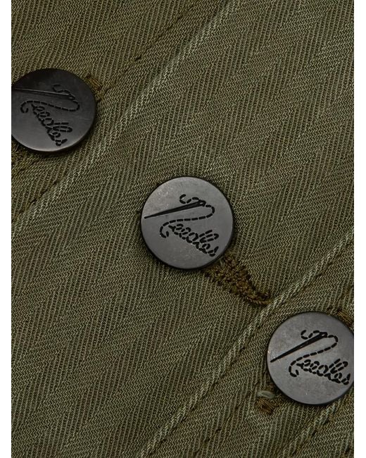 Needles Green P-44 Herringbone Jacket for men