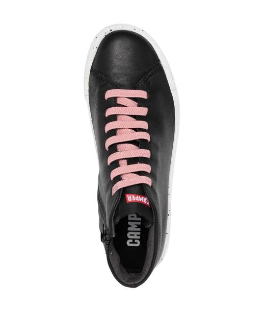 Camper Black High-Top Leather Sneakers