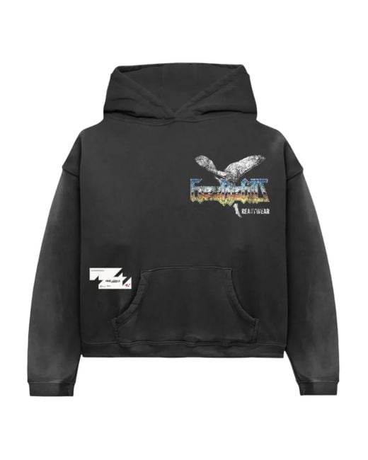 Free Refills Black Showcase Graphic-Print Hoodie for men