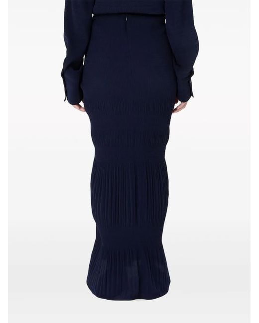 J.W. Anderson Blue Draped Maxi Skirt