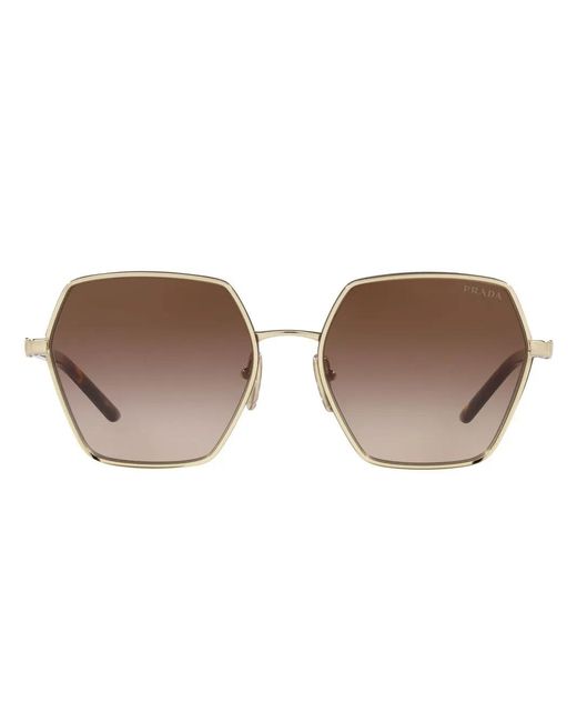 Prada Metallic Pr 56Ys Oversize-Frame Sunglasses