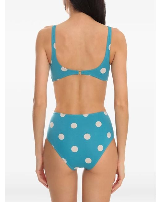 Brigitte Bardot Blue Knot-Detail Bikini