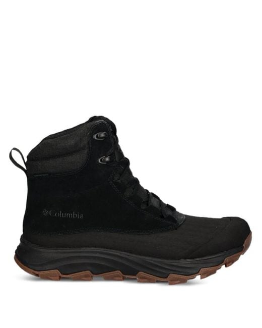Columbia Black Logo-Detail Lace-Up Boots for men