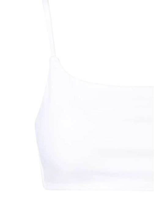 Amir Slama White Bead-Embellished Bikini