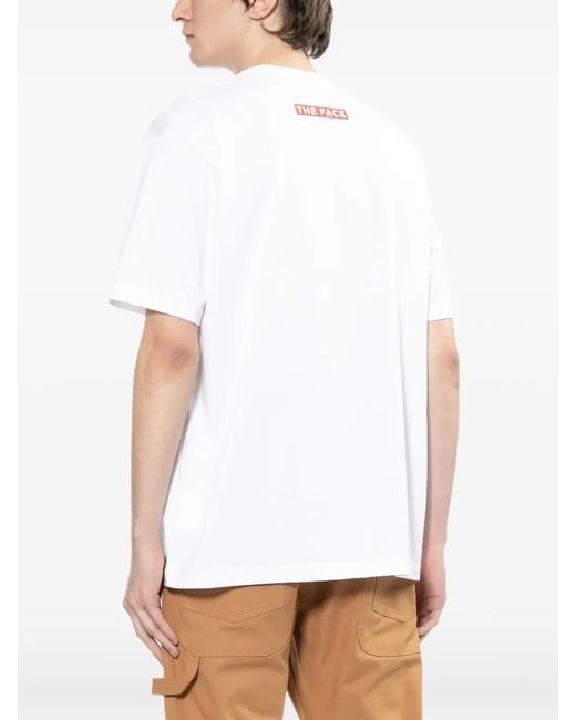 Junya Watanabe White Printed T-Shirt for men