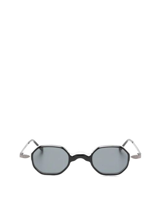 Eyepetizer Metallic Geometric-Frame Sunglasses
