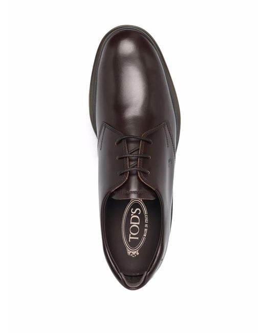 Tod's Brown Lace-Up Derby Shoes for men