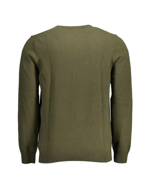 Lyle & Scott Green Logo-Patch Sweater for men