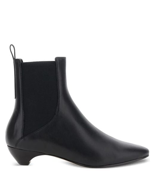 Le Monde Beryl Black Allegra Elasticated-Panel Pointed-Toe Boots