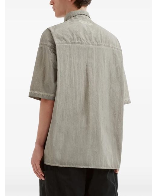 Izzue Gray Chemise À Manches Courtes for men