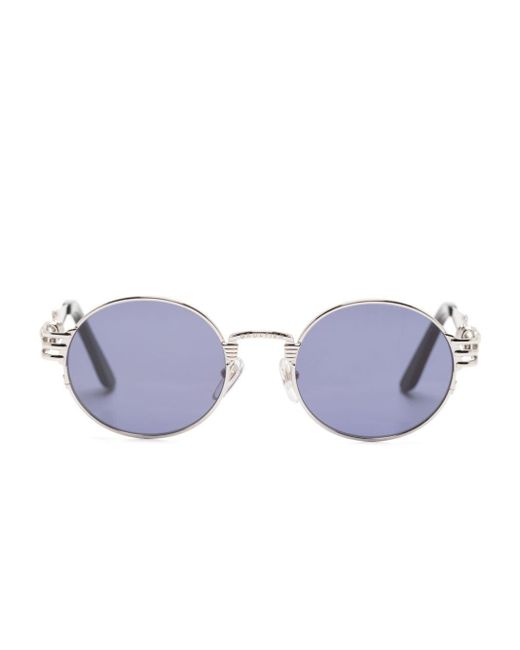 Jean Paul Gaultier Blue Round-frame Sunglasses