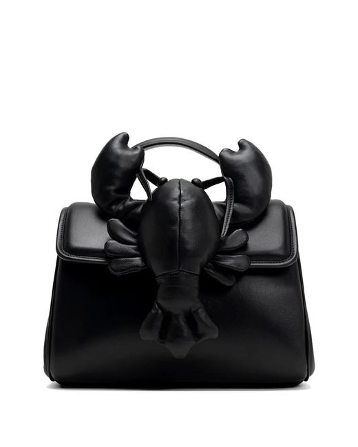 Maison Mihara Yasuhiro Black Dolls Lobster Boston Tote Bag
