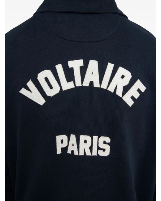Zadig & Voltaire Blue Organic Cotton Sweatshirt for men