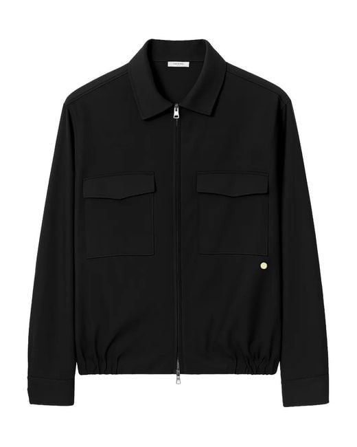 Chaqueta Con Bolsillos Con Solapa Y Cremallera Grayed de hombre de color Black