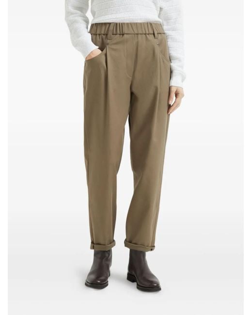 Brunello Cucinelli Natural Trousers