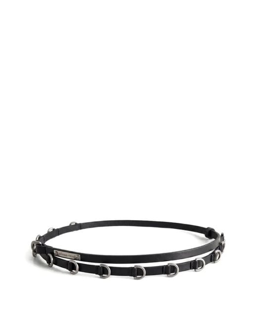 Paloma Wool White Nora D-Ring Leather Belt