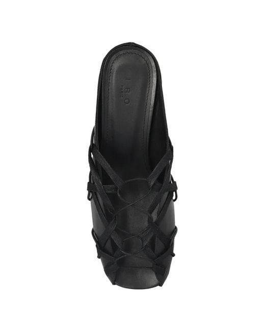 IRO Black Mules Corset Doll À Lacets