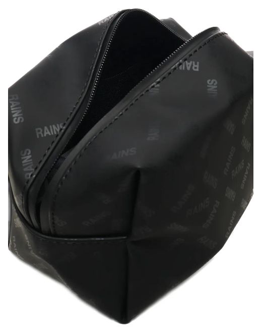 Trousse Da Bagno Con Stampa di Rains in Black da Uomo