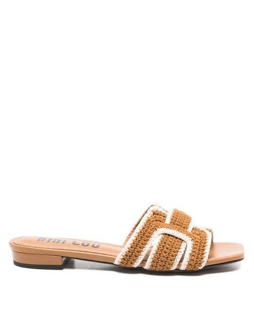 Bibi Lou Brown Holly Flat Sandals