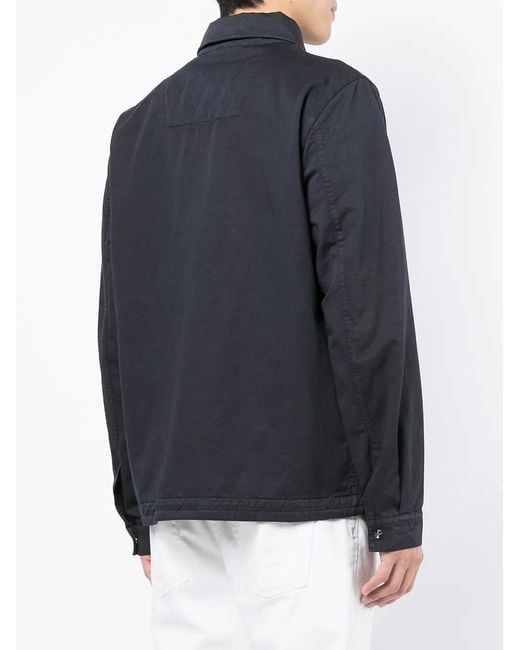 Herno Button-Down Shirtjack in het Black voor heren