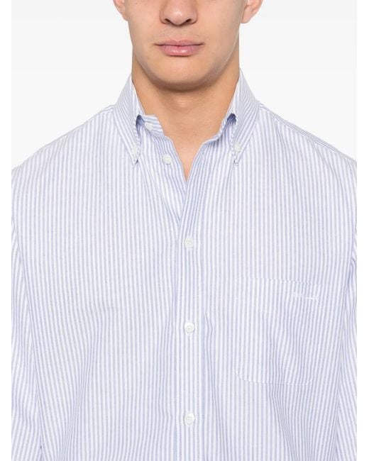 Bally White Striped Shirt for men