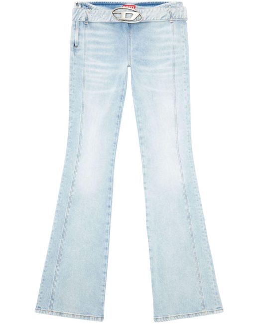 DIESEL D-ebbey Flared Jeans in het Blue