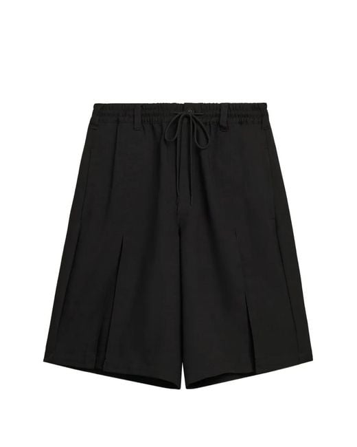 Y-3 Black Drawstring-waist Shorts for men