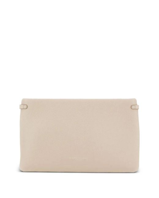 Gianni Chiarini Natural Hermy Hammered-Texture Clutch Bag