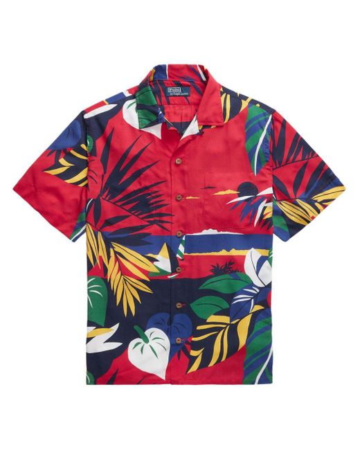 Chemise à imprimé graphique Polo Ralph Lauren pour homme en coloris Red