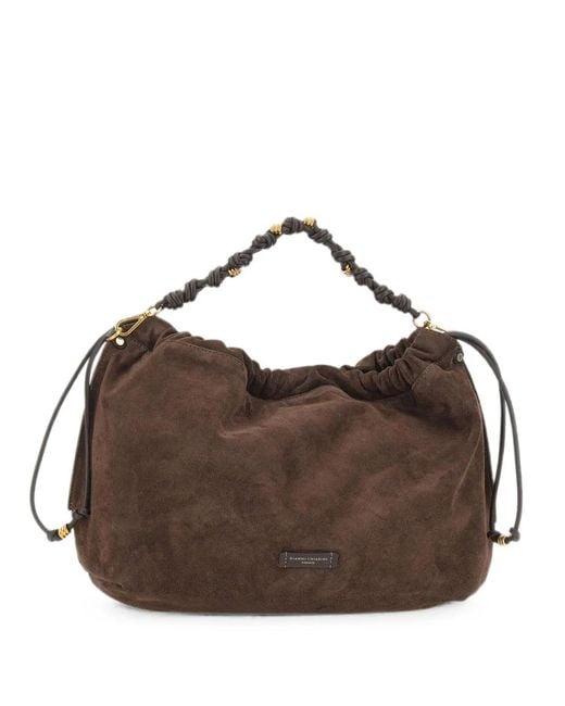 Gianni Chiarini Brown Morgana Suede Tote Bag